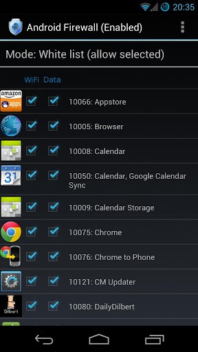 安卓防火墻(Android Firewall)截圖1