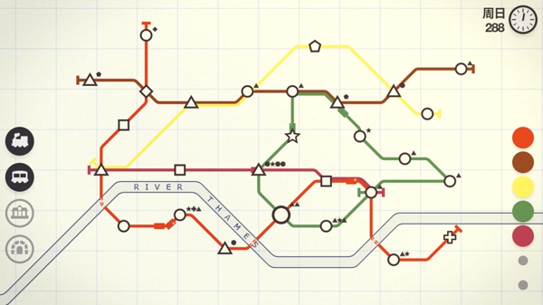 MiniMetro迷你地鐵ios版截圖1