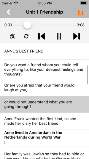 人教版新課標(biāo)高中英語必修1iPhone版截圖2