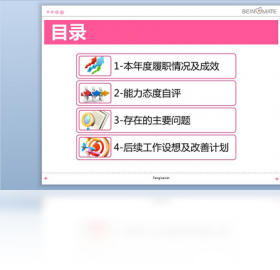 述職報告PPT模板PC版截圖2