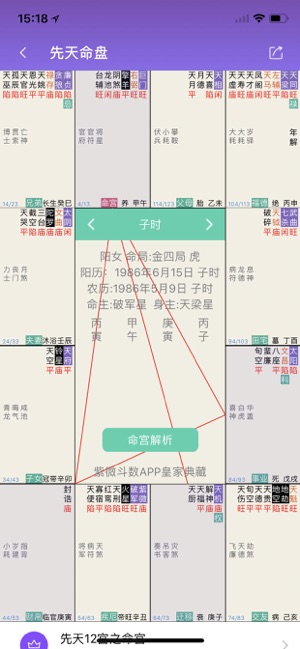 紫薇斗數(shù)iPhone版截圖2