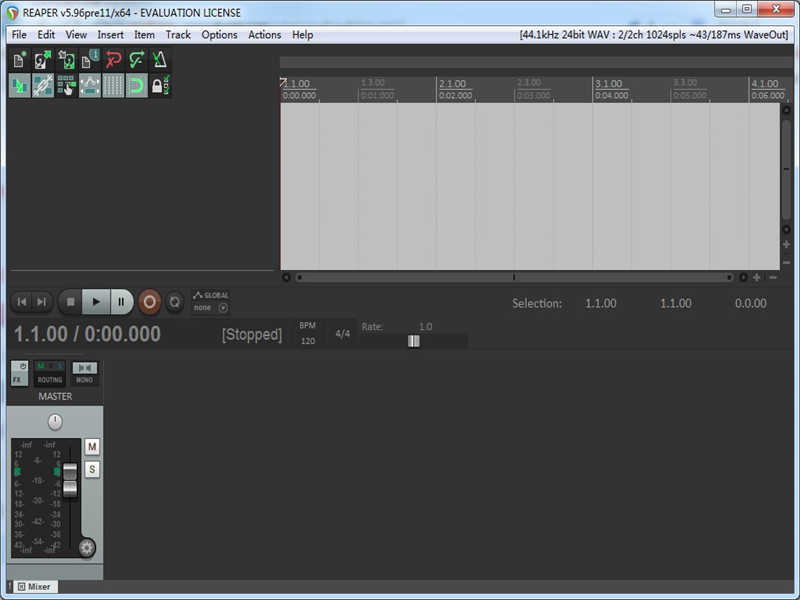 Reaper(音頻編輯)PC版截圖1