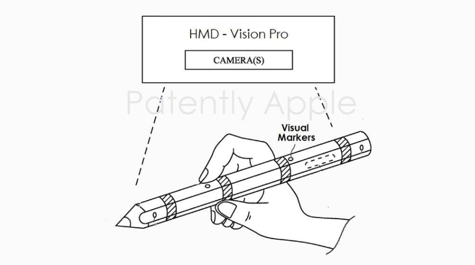 蘋果筆狀控制器專利曝光：配合 iPhone、Vision Pro 頭顯等設(shè)備使用