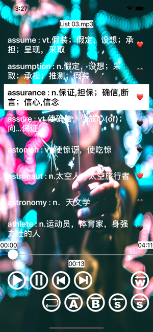 單詞播放器iPhone版截圖1