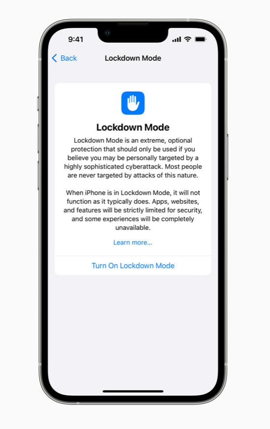 蘋果 iPhone 的“鎖定模式”歷經(jīng)一年考驗，未收到被攻破反饋