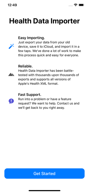 HealthDataImporteriPhone版截圖1