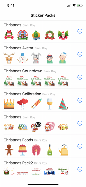 ChristmasStickersiPhone版截圖1