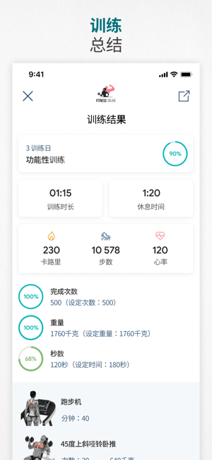 Fitness:運(yùn)動健身和跑步減肥打造健康生活，開練吧iPhone版截圖11