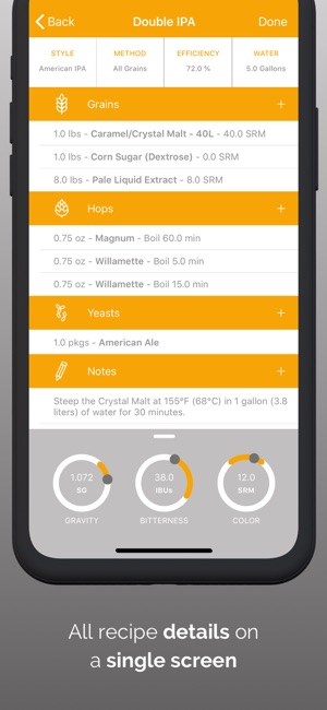 Brewer!BeerRecipeBuilderiPhone版截圖2