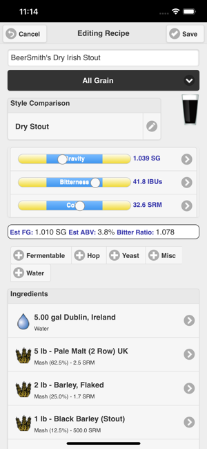 BeerSmithMobileHomeBrewingiPhone版截圖2