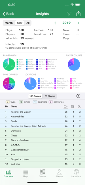 BoardGameStatsiPhone版截圖2