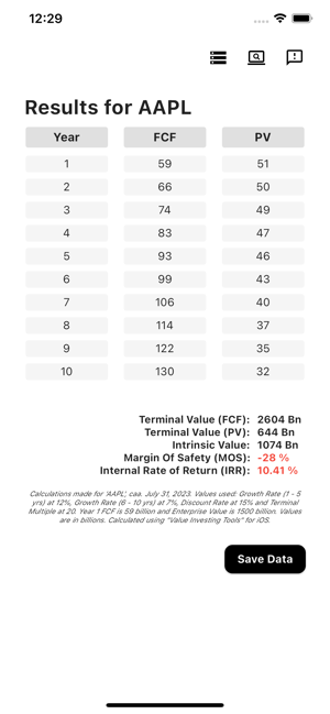 ValueInvestingToolsiPhone版截圖2