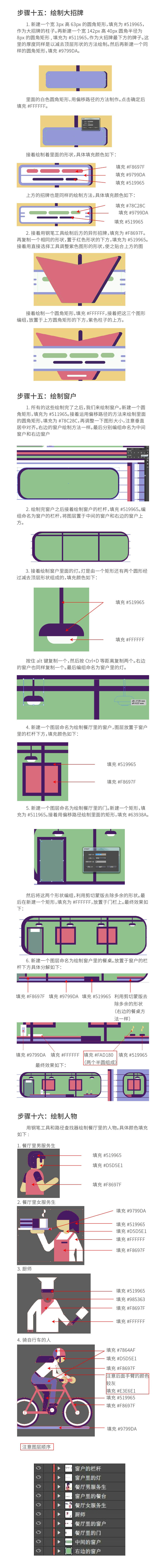 AI教程！教你繪制街邊餐廳場景插畫