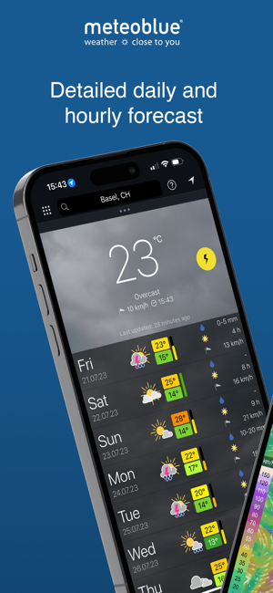 meteoblueweather&mapsiPhone版截圖1