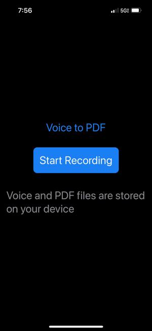 VoicetoPDFiPhone版截圖1