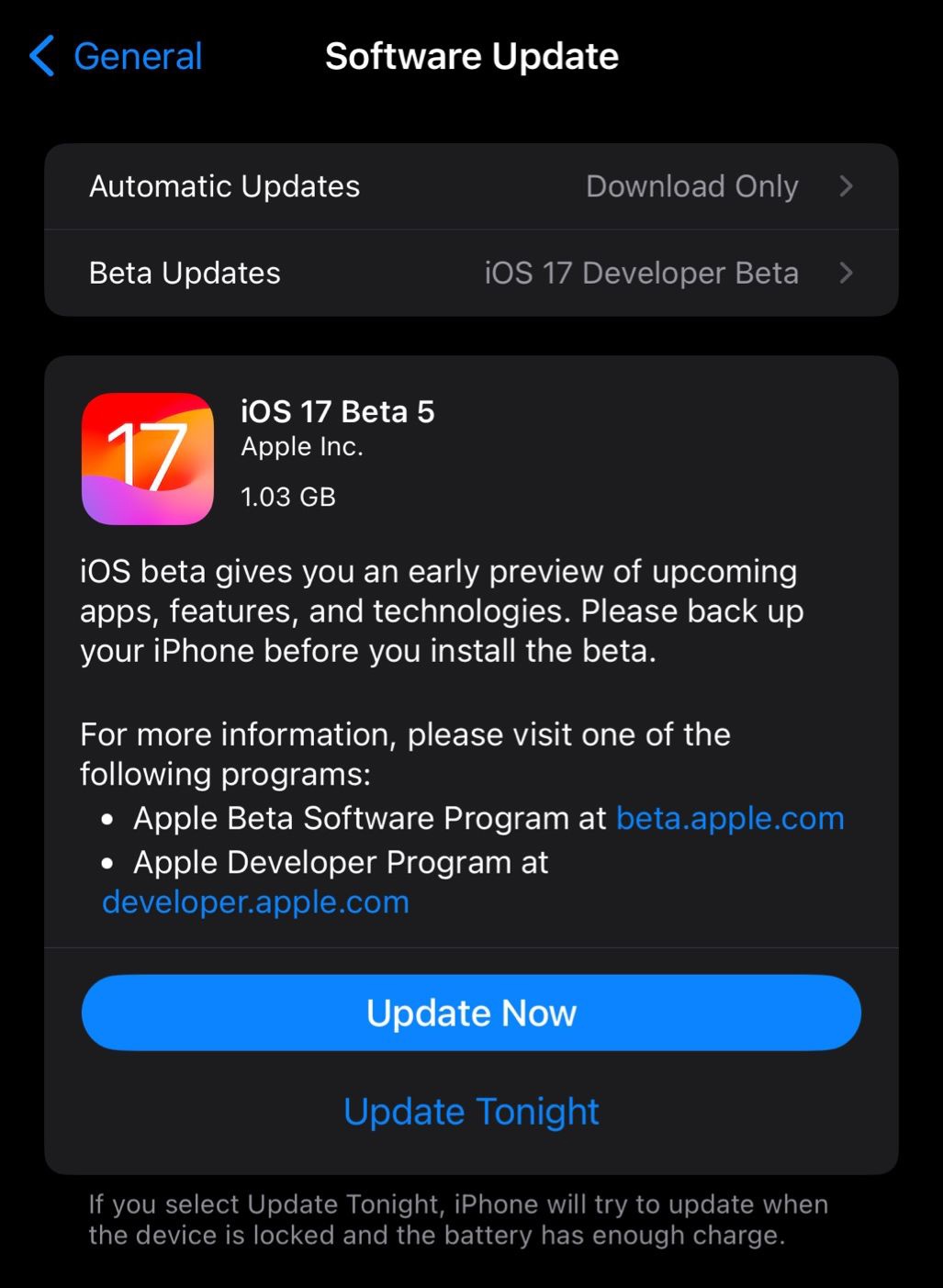 蘋果發(fā)布 iOS 17/iPadOS 17 開發(fā)者預(yù)覽版 Beta 5：改進(jìn)多項(xiàng)功能