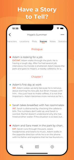StoryPlannerforWritersiPhone版截圖1
