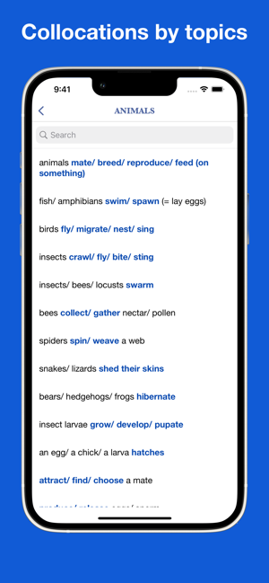 EnglishCollocationsByTopicsiPhone版截圖10