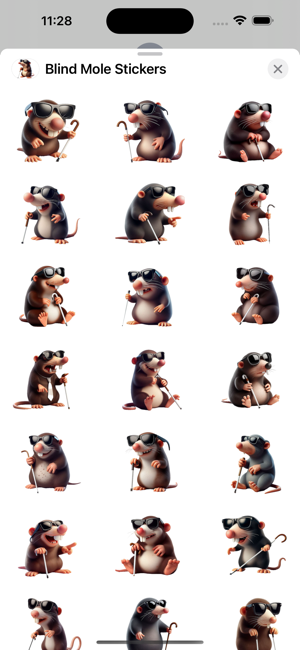 Blind Mole StickersiPhone版截圖1