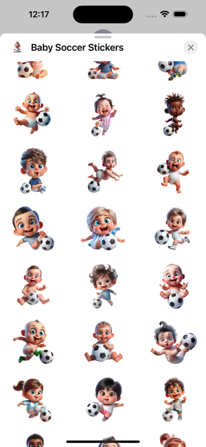 Baby Soccer StickersiPhone版截圖2