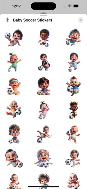 Baby Soccer StickersiPhone版截圖1