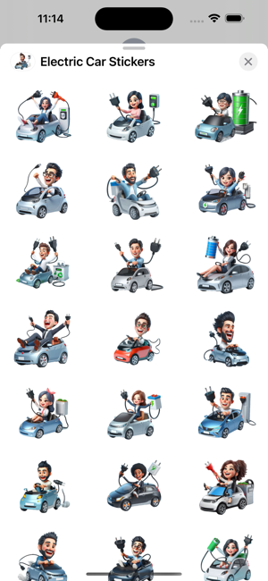 Electric Car StickersiPhone版截圖1