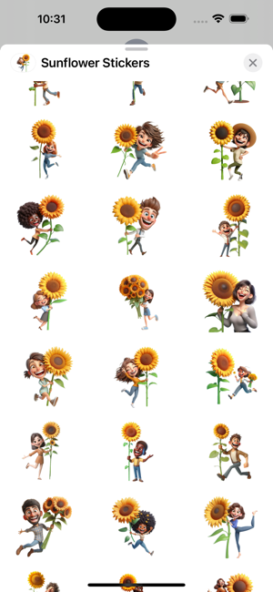 Sunflower StickersiPhone版截圖2