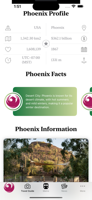 Phoenix Guide and Subway mapiPhone版截圖2