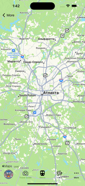 Atlanta Guide and Subway mapiPhone版截圖5