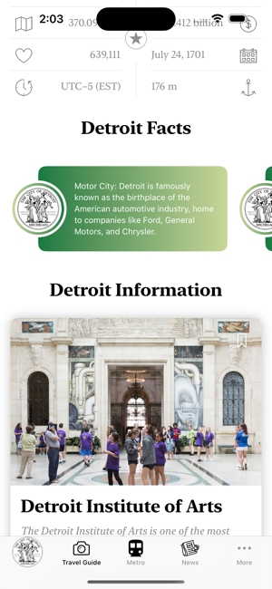 Detroit Guide and Subway mapiPhone版截圖2