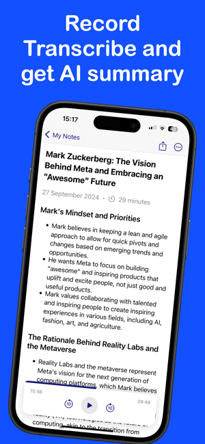 AI Note Taker: RemiiPhone版截圖2