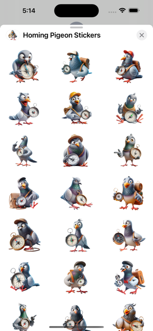 Homing Pigeon StickersiPhone版截圖1