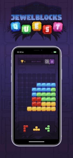 Jewel Blocks: QuestiPhone版截圖2