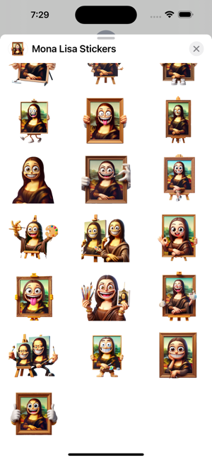 Mona Lisa StickersiPhone版截圖3