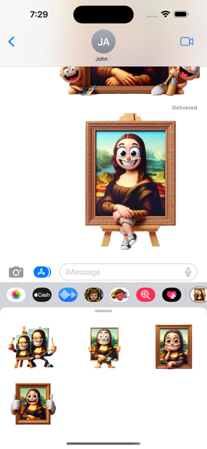 Mona Lisa StickersiPhone版截圖6