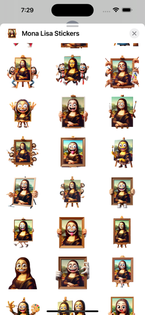 Mona Lisa StickersiPhone版截圖2