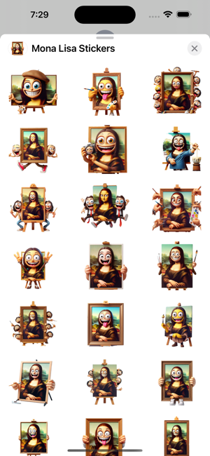 Mona Lisa StickersiPhone版截圖1