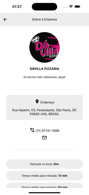 Davilla PizzariaiPhone版截圖2