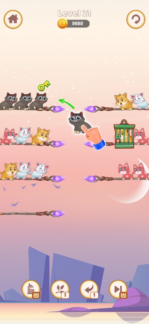 Cats Color Sorting GamesiPhone版截圖3