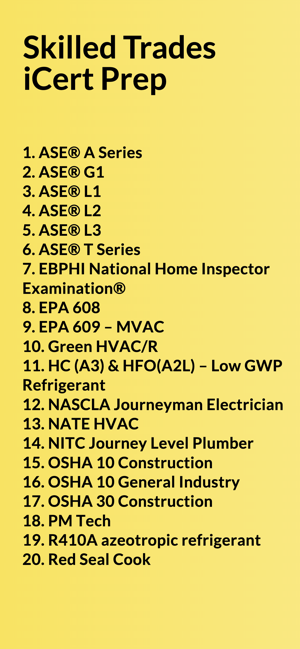 Skilled Trades iCert PrepiPhone版截圖1
