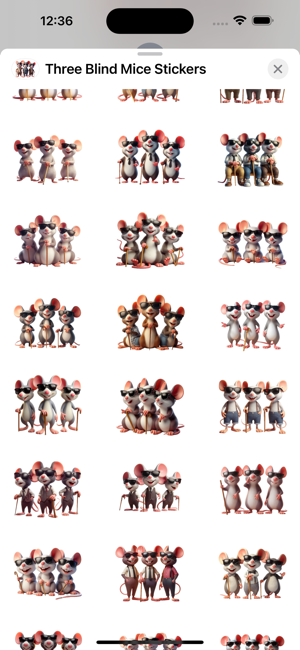 Three Blind Mice StickersiPhone版截圖2