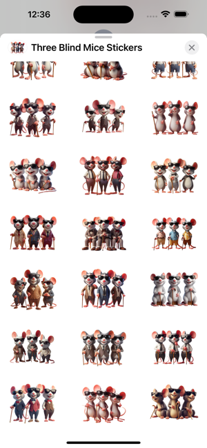 Three Blind Mice StickersiPhone版截圖3