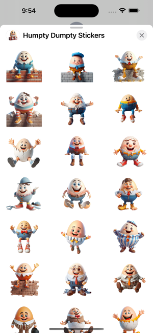 Humpty Dumpty StickersiPhone版截圖1