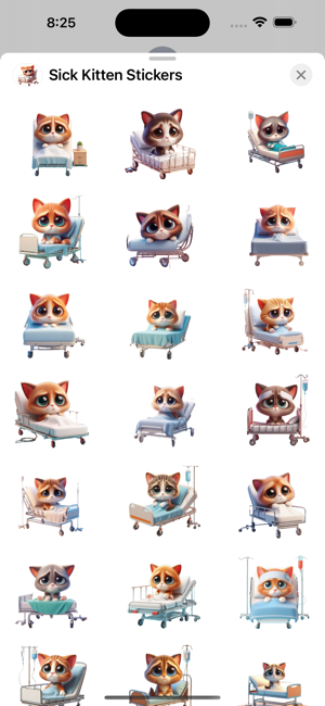 Sick Kitten StickersiPhone版截圖1