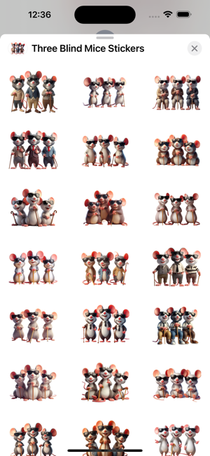 Three Blind Mice StickersiPhone版截圖1