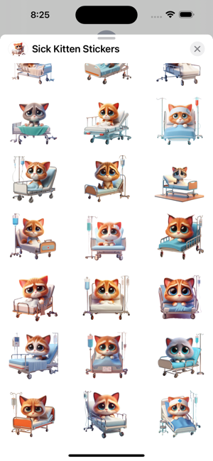 Sick Kitten StickersiPhone版截圖3