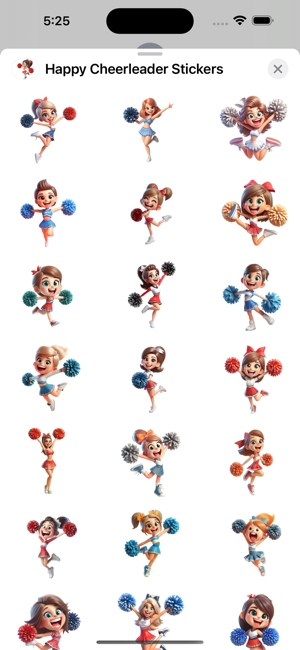 Happy Cheerleader StickersiPhone版截圖1