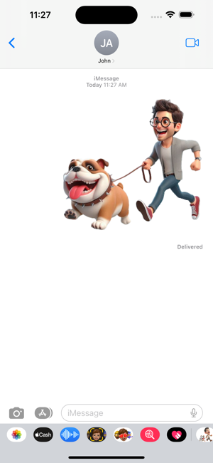 Bulldog Walk StickersiPhone版截圖4