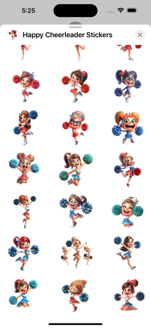 Happy Cheerleader StickersiPhone版截圖3