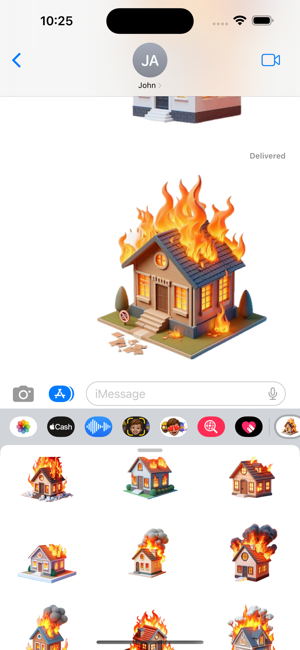 Burning House StickersiPhone版截圖6